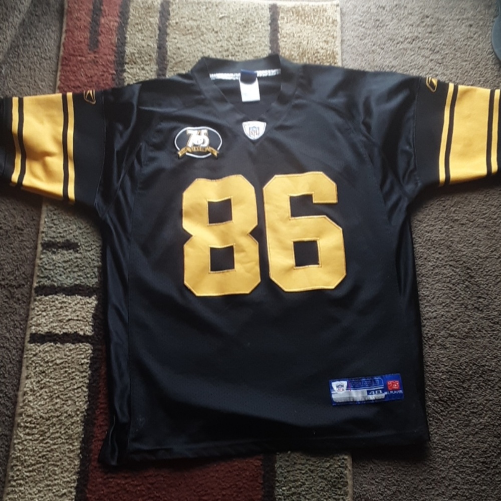 Authentic Steelers black and yellow heinz ward